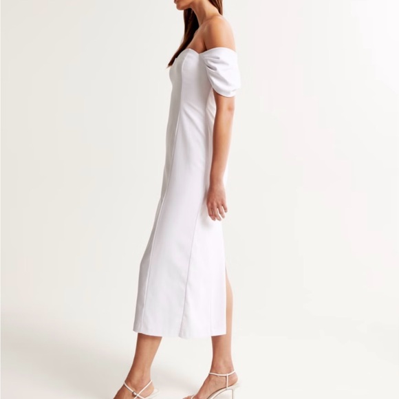 Abercrombie & Fitch White Puff Sleeve Sundress - Picture 2 of 5